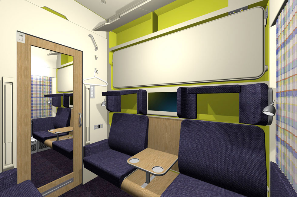 Superior train compartment for Sloplast Ippiart Studio